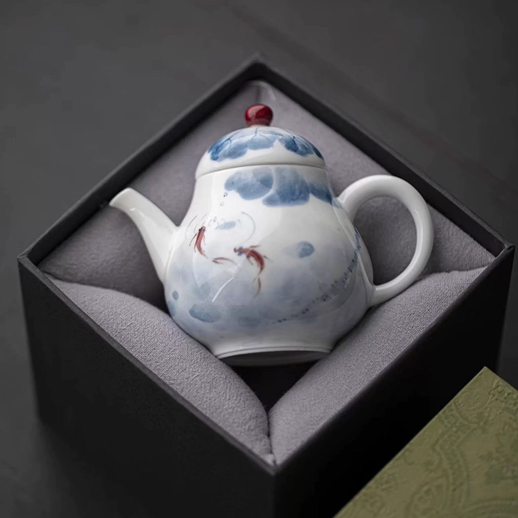 Fish & Lotus Teapot