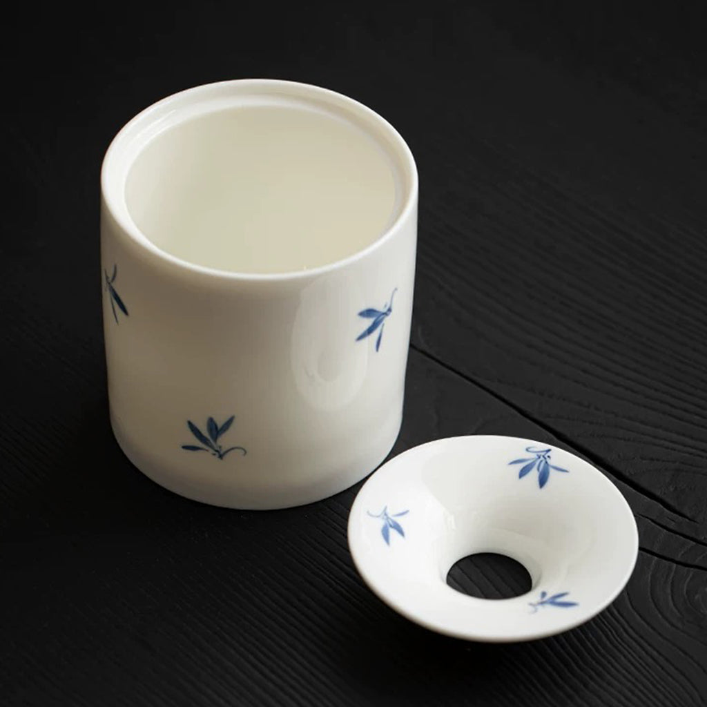 Hand-Painted Butterfly Orchid Ashtray