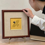 Golden Blessing Auspicious Bird Hand Painted Wall Art  270x270