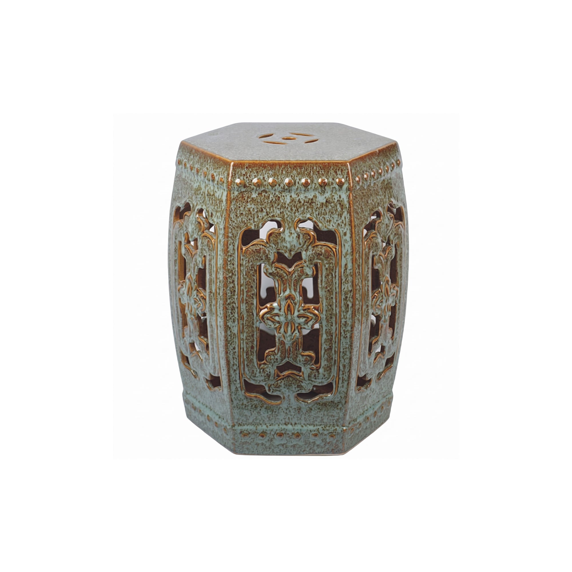 Jadelle Ceramic Garden Stool & Side Table