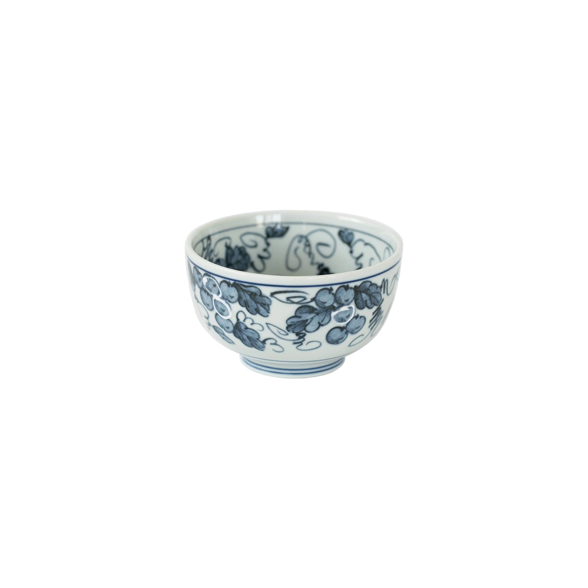 Blue-Painted Pastoral Blue and White Porcelain Bowl