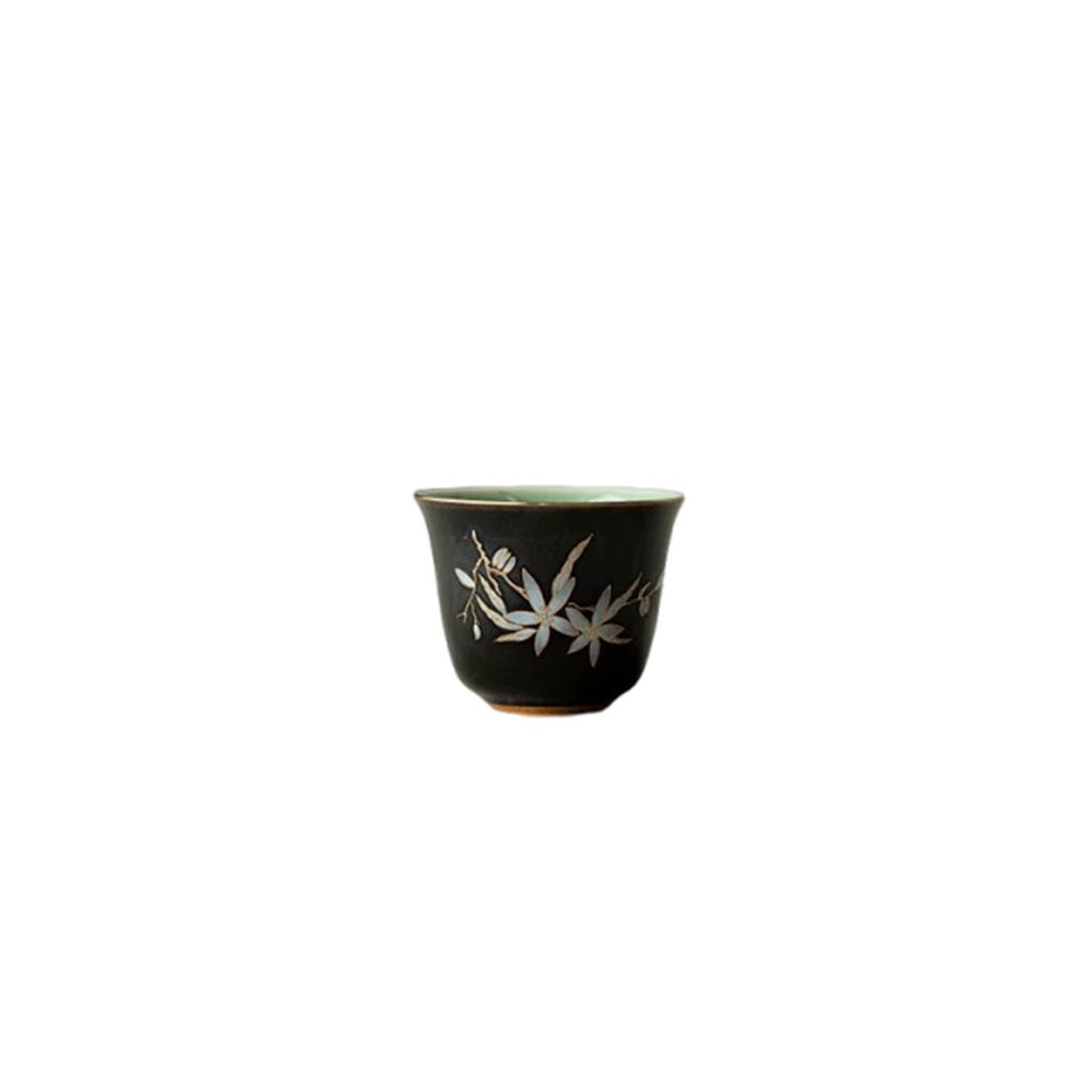 Black Gold Glaze Hand-painted Tea Set