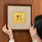 Golden Blessing Auspicious Bird Hand Painted Wall Art  270x270