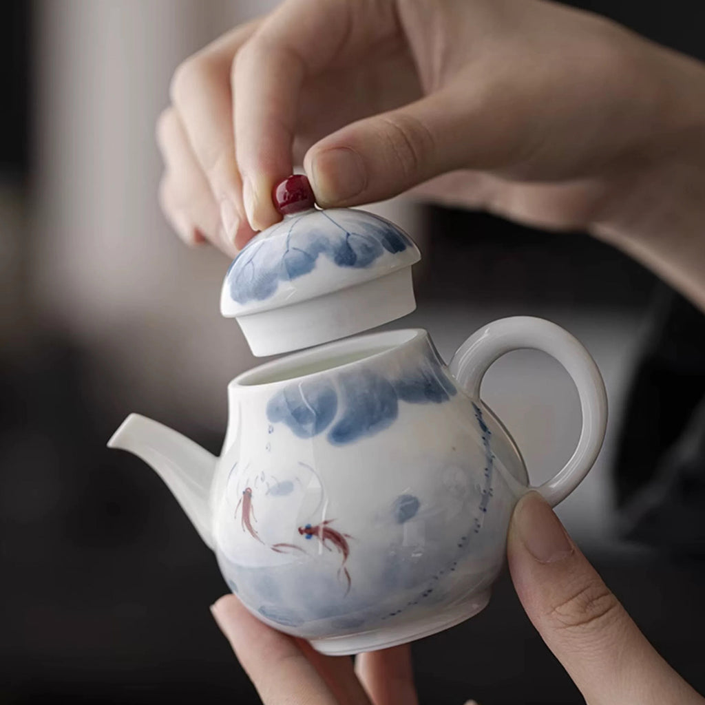 Fish & Lotus Teapot