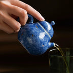 Snowflake Blue Tea Set