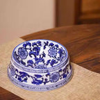 Glazy Blue and White Hand Painted Porcelair Cat/Dog Pet Bowl