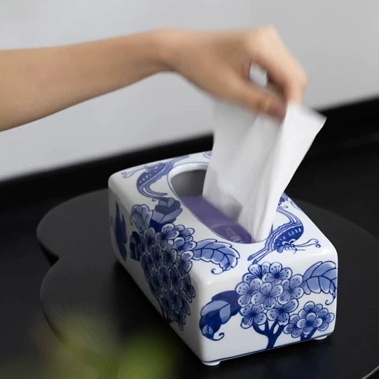 Hand Crafted Porcelain Napkin Box