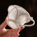 Nivelle Dehua Porcelain Woven Teacup & Saucer