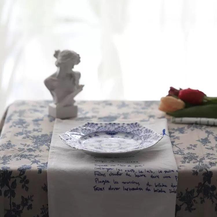 Banksi Hand Painted Blue and White Porcelain Decorative Plate