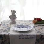 Banksi Hand Painted Blue and White Porcelain Decorative Plate