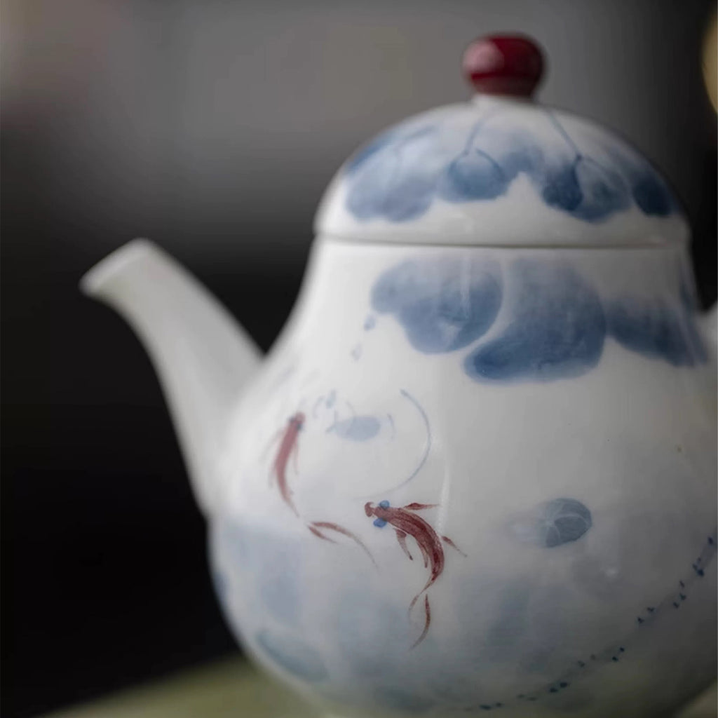 Fish & Lotus Teapot