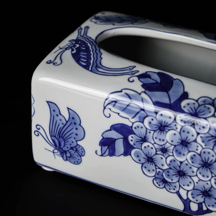 Hand Crafted Porcelain Napkin Box