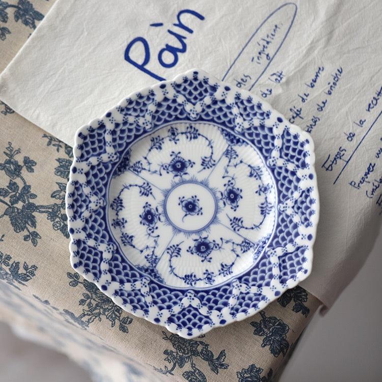 Banksi Hand Painted Blue and White Porcelain Decorative Plate
