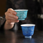 Snowflake Blue Tea Set