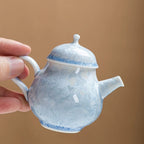 Snowflake Kiln-Transformed Crystal Tea Set