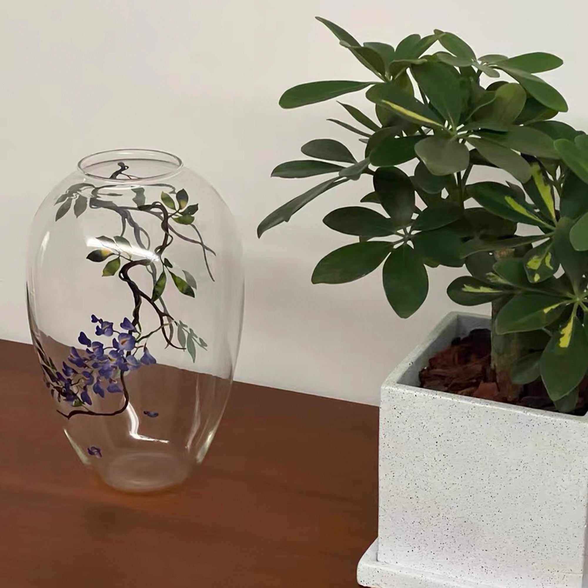 Lush Wisteria Bloom Vase