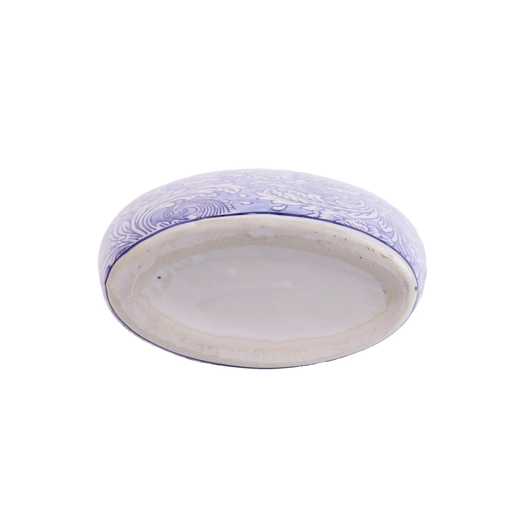 Modern Chinese Blue and White Floral Vase
