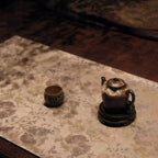 Ink Blossom – Floral Brocade Gongfu Tea Mat