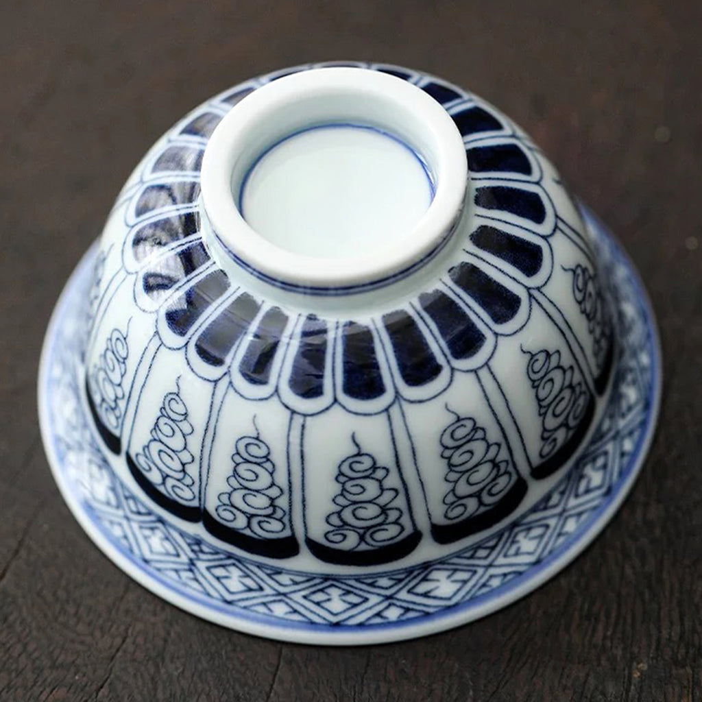 Hand-Painted Scrollwork Tea Cup