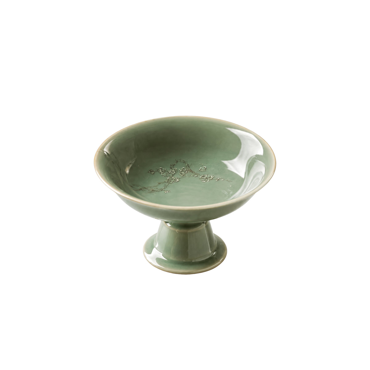 Celadon Plum Fruit/Dessert Plate