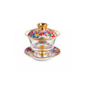 Chinese Tea Cup with Lid - Fong's Golden Traditional Gaiwan