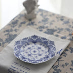 Banksi Hand Painted Blue and White Porcelain Decorative Plate