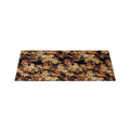 Midnight Blossom – Black & Gold Floral Brocade Gongfu Tea Mat