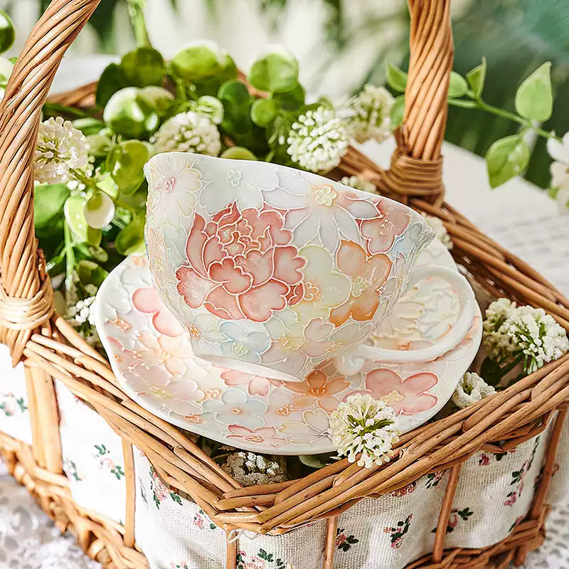 Floral Elegance Tea Set