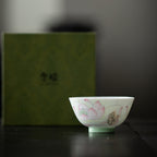Lotus Charm Hand-Painted Porcelain Cup