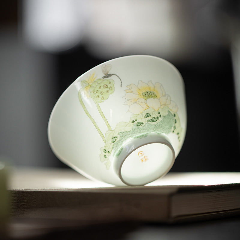 Elegance Hand-Painted Porcelain Cup