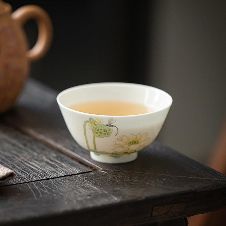 Elegance Hand-Painted Porcelain Cup