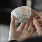 Qing Ji Ink Style Porcelain Tea Cup