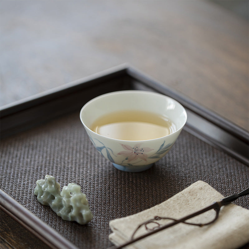 Qing Ji Ink Style Porcelain Tea Cup