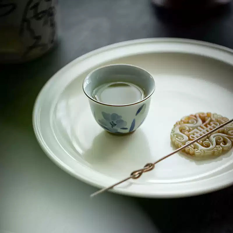 Ci Bamboo Porcelain Tea Bowl Set