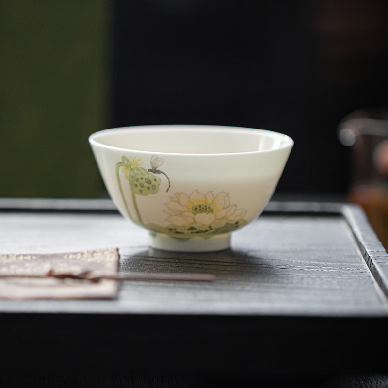 Elegance Hand-Painted Porcelain Cup