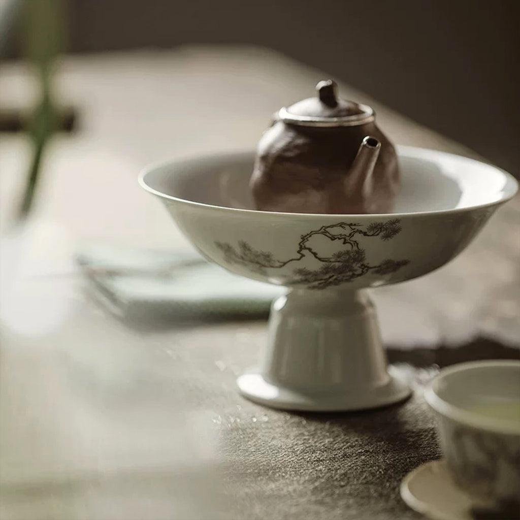 Celadon Plum Fruit/Dessert Plate