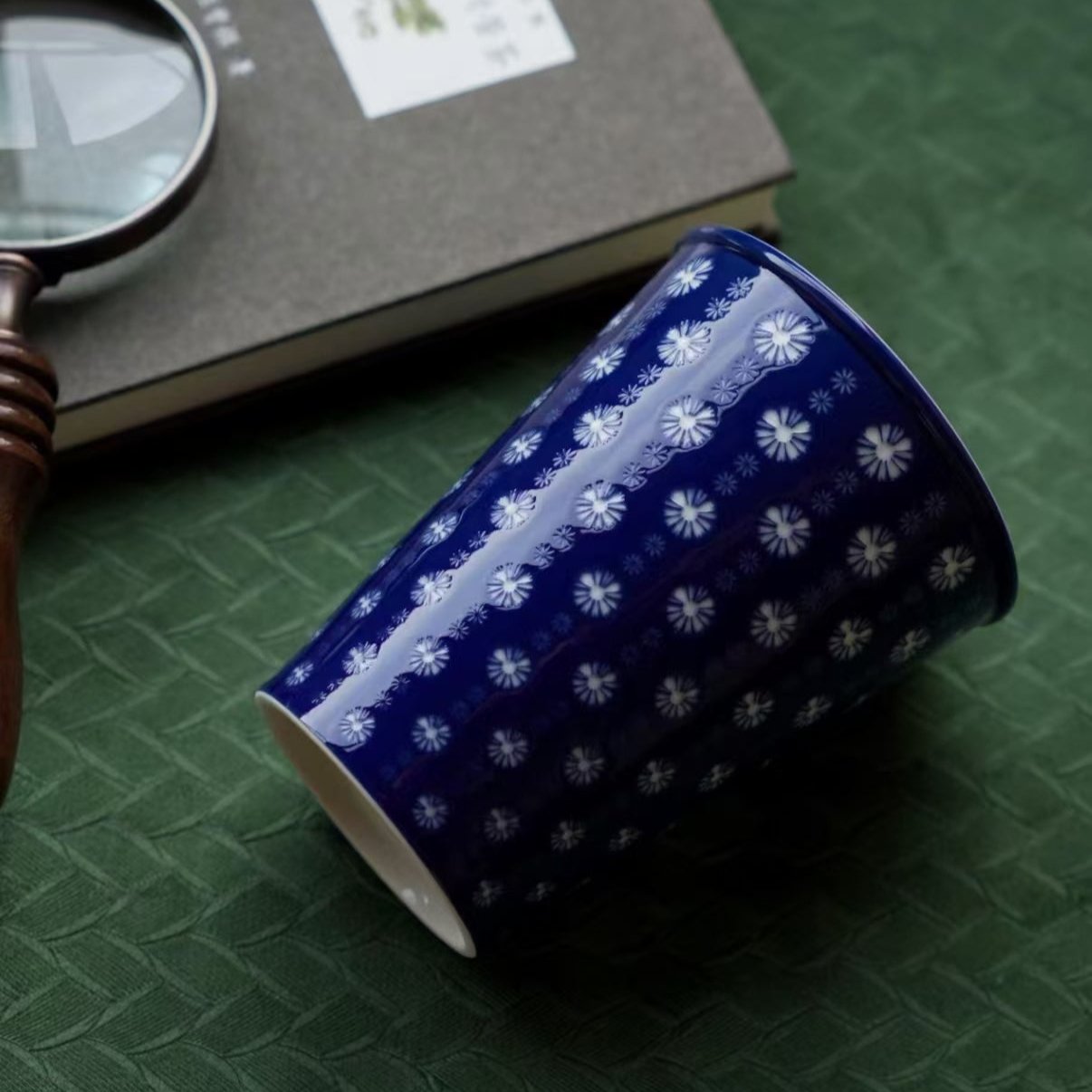 Looffa Underglaze Harmony Cup - Blue Celestial Blossom Edition