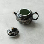 Black Gold Glaze Hand-painted Tea Set
