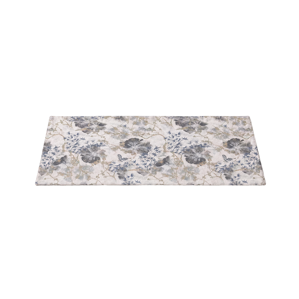 Ink Blossom – Floral Brocade Gongfu Tea Mat