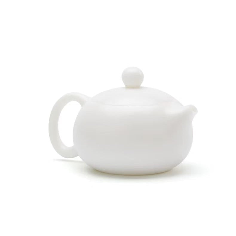 Jade Snow Gongfu Tea Set – 11-Piece White Porcelain Collection