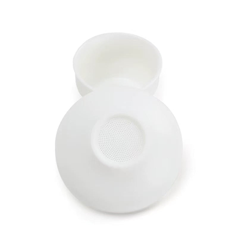 Jade Snow Gongfu Tea Set – 11-Piece White Porcelain Collection