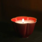 Oxblood Red Porcelain Candle | Winter Plum Soy Wax