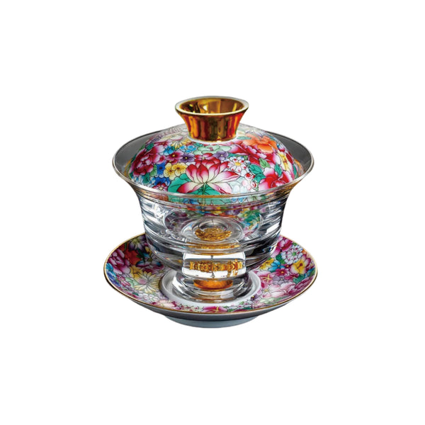 Chinese Tea Cup with Lid - Fong's Golden Traditional