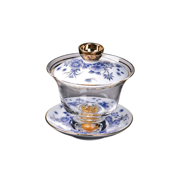 Chinese Tea Cup with Lid - Fong's Golden Traditional